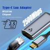 Cablecc USB-C USB3.1 Type-C to 2.5Gbps 2500Mbps GBE Gigabit Ethernet Network LAN Cable Adapter for Laptop view 2