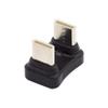 cablecc 480Mbps USB-C Type C Male to Male Coupler Extender Power Data Adapter Opposite U Shape Back Angled for Power Bank Phone Laptop view 1