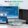 HDMI Switch 4k@60hz Splitter, GANA Aluminum Bidirectional HDMI Switcher 2 in 1 Out, Manual HDMI Hub Supports HD Compatible with Xbox PS5/4/3 Blu-Ray Player Fire Stick Roku (Green) view 3