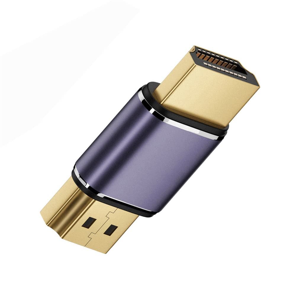 cablecc Gold HDMI Male to HDMI 2.1 Male UHD Extension Converter Adapter Support 8K 60hz HDTV