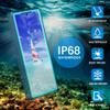 MRUOZRUI Samsung Galaxy S23 Ultra Case, IP68 Waterproof, Shockproof, Dustproof, Snowproof, Full Body Protective Case with Built-in Screen Protector for Galaxy S23 Ultra 5G 6.8 inch 2023 Lake Blue view 2