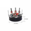 AHAFEI 10Pcs Straight Angle Radio Potentiometer RV12 B503 B103 B10K B50K Power Amplifier Volume Potentiometer with Switch (Color : B10K 103) view 4