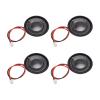 DMiotech 4 Pack 1W 8 Ohm 28mm Diameter DIY Magnetic Speaker Round Type Internal Replacement Loudspeaker with PH2.0/1.25mm-2P Terminal Line for Electronic view 1
