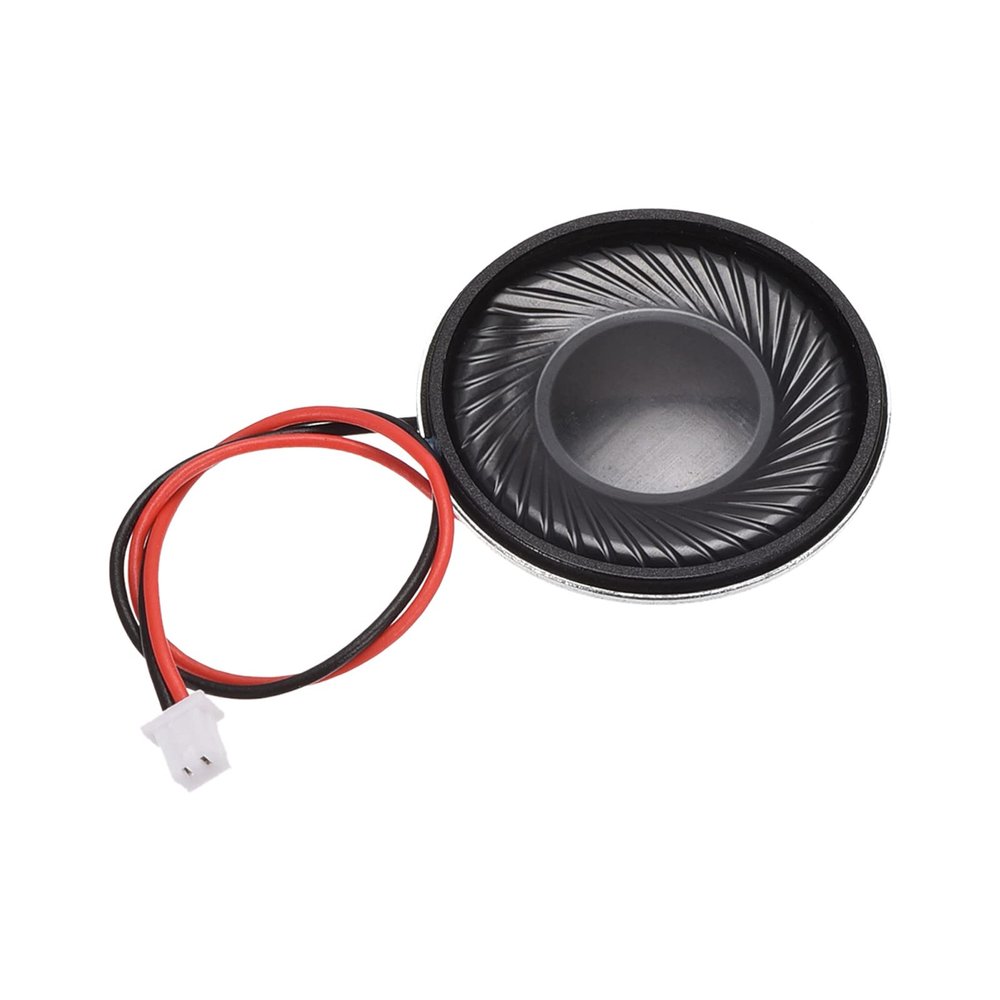 DMiotech 1W 8 Ohm 28mm Diameter DIY Magnetic Speaker Round Type Internal Replacement Loudspeaker with PH2.0/1.25mm-2P Terminal Line for Electronic