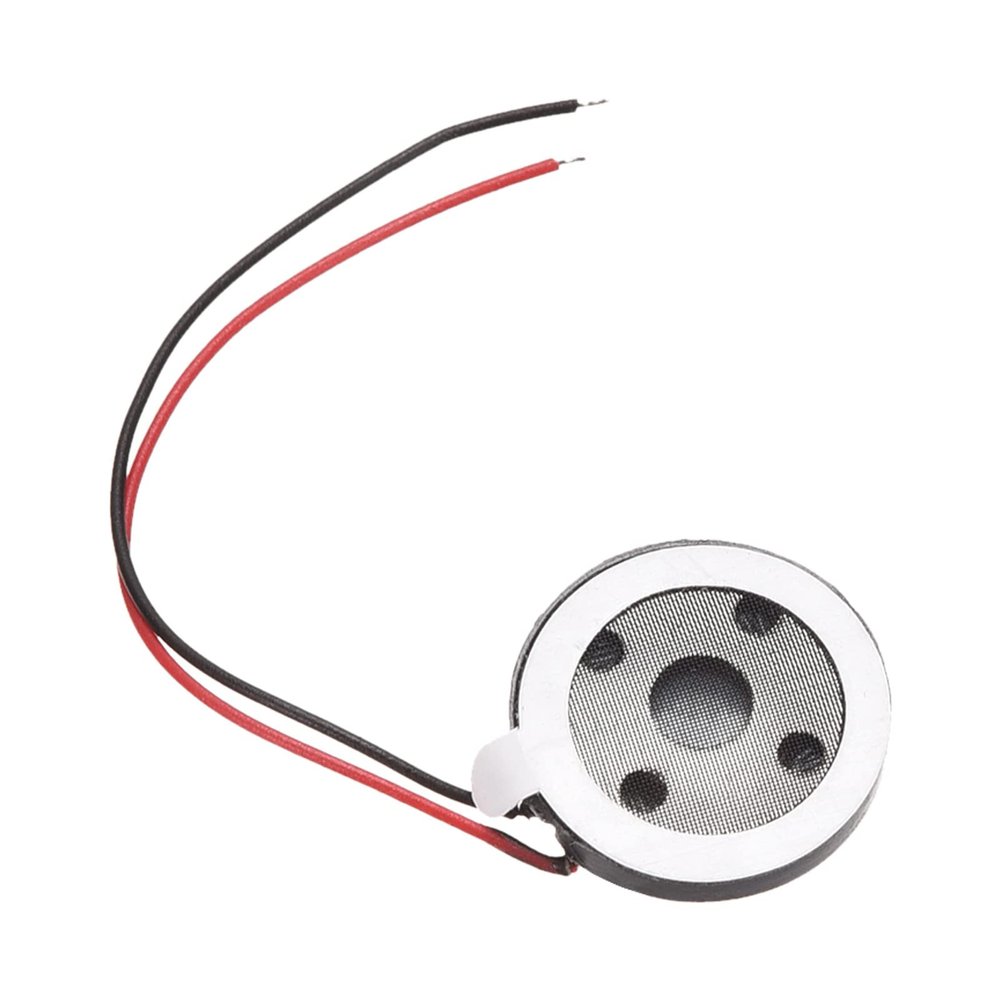 DMiotech 1W 8 Ohm 15mm Diameter Mini DIY Magnetic Speaker Internal Replacement Loudspeaker with Wire for Mobile Phone Black