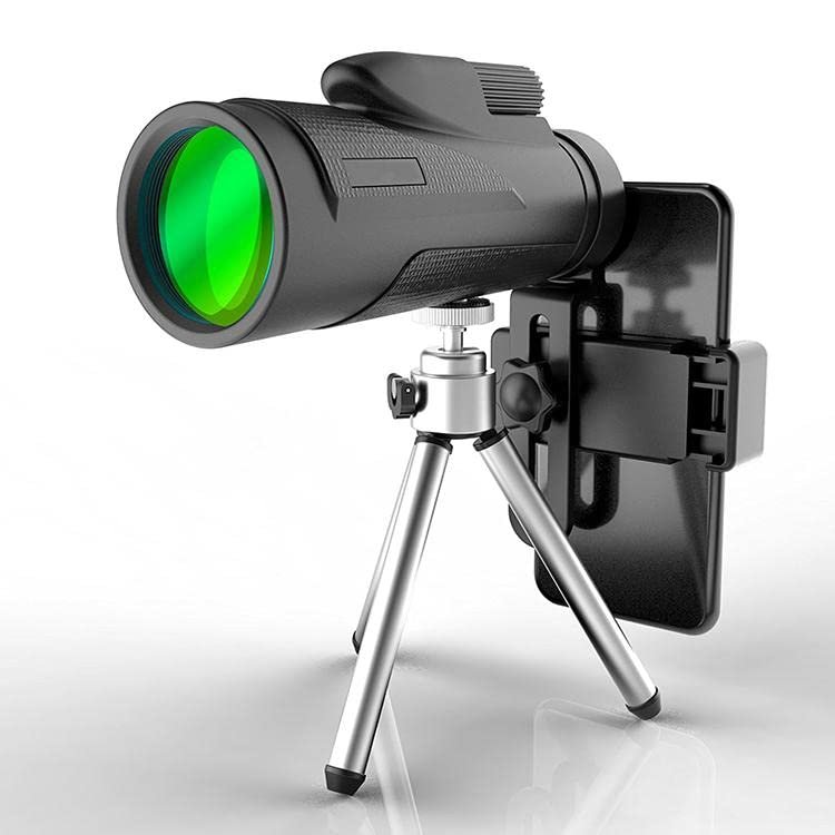 Aviator Pro Monocular, Handheld Pocket Scope for Bird Watching, Night Vision Optics for Adult, Professional Glass Optic Smartphone Monocular with Phone Holder and Tripod