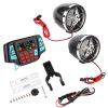 AMONIDA Motorcycle Stereo Speakers, Motorcycle MP3 Player Audio Stereo Speaker System USB Memory Card Carrier Motorcycle Accessories view 1