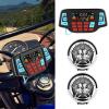 AMONIDA Motorcycle Stereo Speakers, Motorcycle MP3 Player Audio Stereo Speaker System USB Memory Card Carrier Motorcycle Accessories view 3