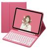 QIYIBOCASE Cute Keyboard Case for iPad Pro 11 2022 4th/3rd/2nd Generation,Round Keys Detachable Magnets Bluetooth Keyboard Case with Pencil Holder for Girly Women (New Pink) view 1