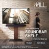 WALL Soundbar Shelf for TV Stand V2 CASTER/V3SW/V5 Models | Medium Size, Width 37.4" | Satin Black view 2