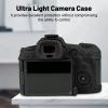 Easy Hood Camera Case for Canon EOS R5C Mirrorless Camera, Anti-Scratch Soft Silicone Rubber Case Protective Body Housing Protector Skin Cover-Black view 3