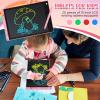 20 Pcs LCD Writing Tablet for Kids 10 Inch Electronic Doodle Board Colorful Screen Doodle Board Erasable Pad Drawing Pad for Kids Toddler 6 Years Old Educational Learning Toy (Black Screen) view 4