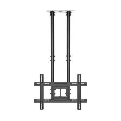 RHSH TV Mount Bracket Heavy Duty TV Hanger 50"-80" Double Pole Adjustable Ceiling TV Bracket Extension Tilt TV Ceiling Mount, Max VESA 600x400mm Up to 154lbs TV Stand for Heavy Duty