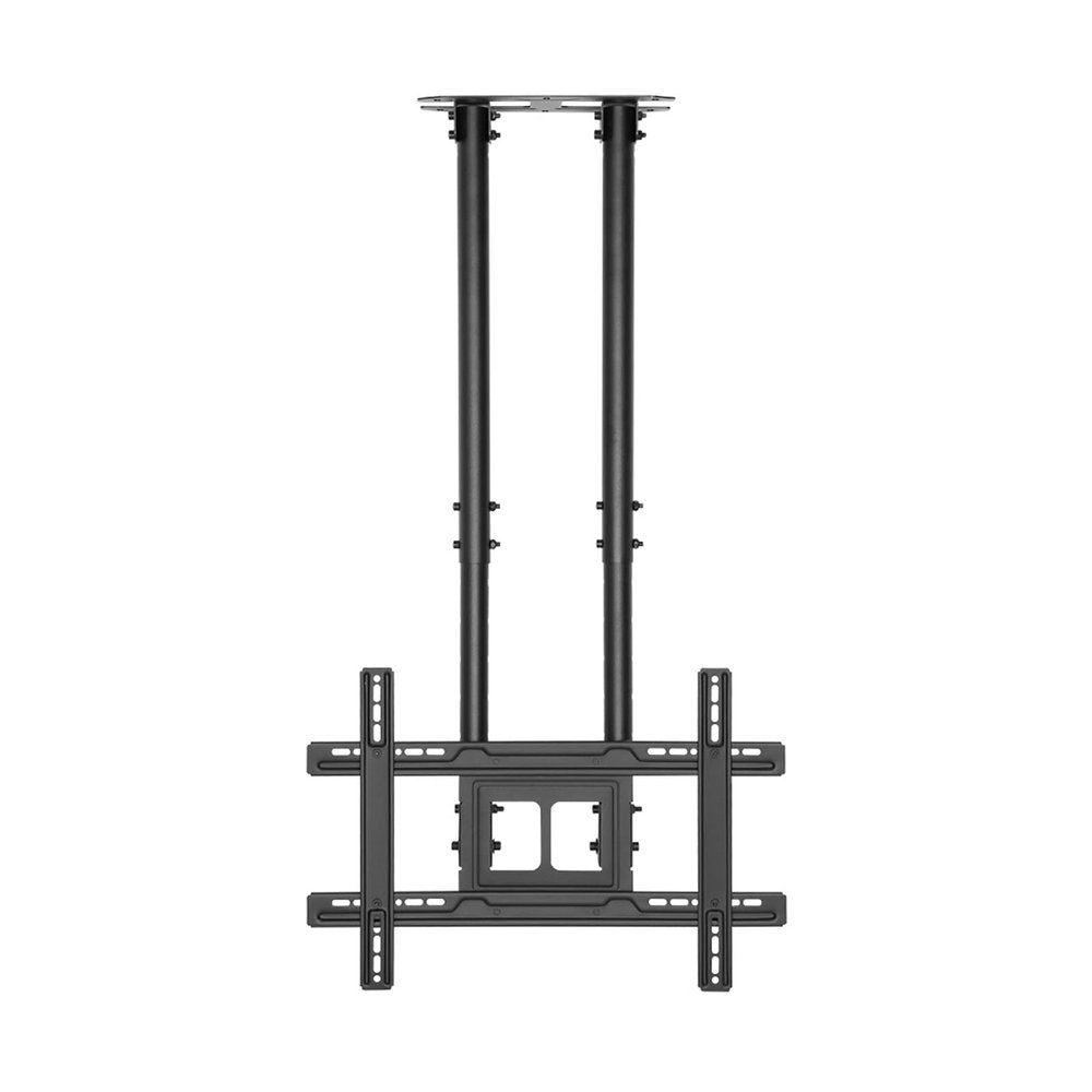 RHSH TV Mount Bracket Heavy Duty TV Hanger 50"-80" Double Pole Adjustable Ceiling TV Bracket Extension Tilt TV Ceiling Mount, Max VESA 600x400mm Up to 154lbs TV Stand for Heavy Duty