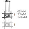 RHSH TV Mount Bracket Heavy Duty TV Hanger 50"-80" Double Pole Adjustable Ceiling TV Bracket Extension Tilt TV Ceiling Mount, Max VESA 600x400mm Up to 154lbs TV Stand for Heavy Duty view 3