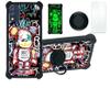 Blu Studio X5 2022 5 Inch Case Compatible with Blu Studio X5 2022 5 Inch Phone Case Cover [with Tempered Glass Screen Protector][Hard PC + Soft Silicone][Ring Support] [Luminous Effect] YGH-MXX view 1