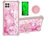 Boost Celero5g Celero 5g Case Compatible with Boost Celero5g Celero 5g Phone Case Cover [with Tempered Glass Screen Protector][Hard PC + Soft Silicone][Ring Support] [Luminous Effect] YGF-MH view 1