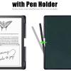 BOZHUORUI Case for 10.2" Kindle Scribe 2022/2024 Tablet - Slim Lightweight PU Leather Book Folio Cover with Pen Holder & Auto Sleep/Wake, Pine Green view 3