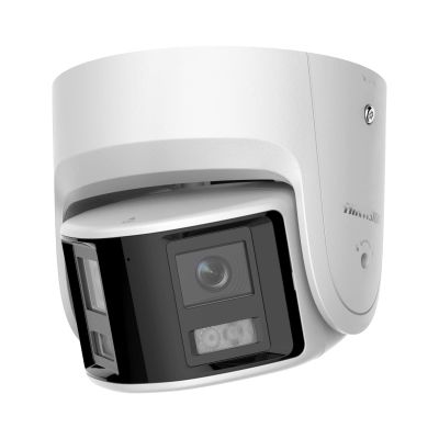 HIK-Tech US 8MP Panoramic Fixed Turret Network Camera24/7 Hours Full Time Color180 Viewing AngleFocus on Human and Vehicle Classification Based on Deep Learning(DS-2CD2387G2P-LSU/SL)