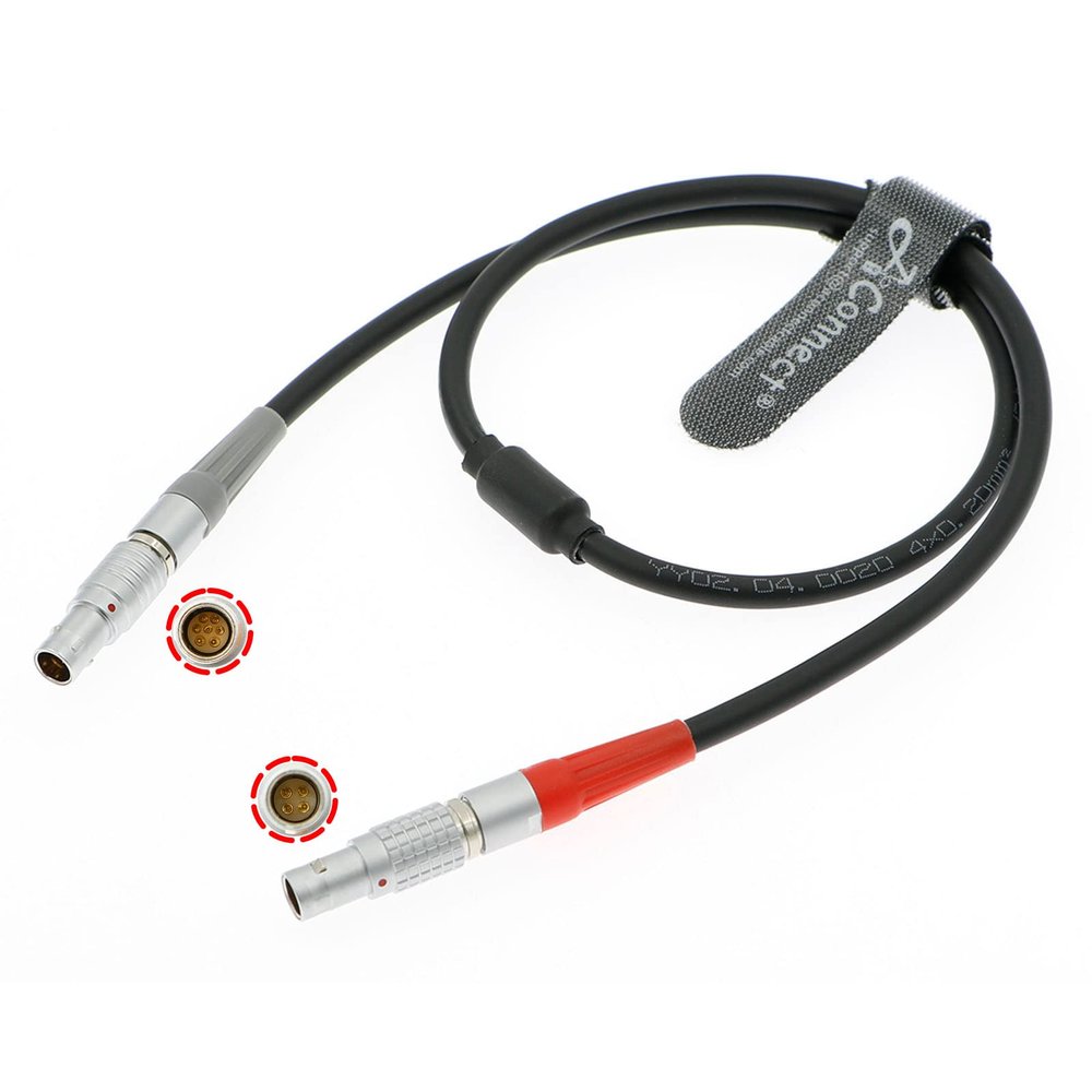 AConnect RS Cable for ARRI Cforce RF Motor CAM 7 Pin to LBUS 4 Pin Run Stop Cable for Cmotion cPRO Motor, 63cm/24.8inches