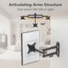 Laivli Wall Mount for Echo Show 15 (1st, 2nd Gen), and Monitors 13"-27", with 15 Inch Extension Arm, Full Motion Adjustable - Easy to Rotate, Swivel, Tilt and Fold, Echo Show 15 Wall Mounting Bracket view 3