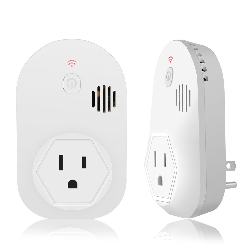 Briidea Power Failure Alarm with LED Indicator & 80dB Siren, Powered by Rechargeable Battery (Included), Perfect for Monitoring Refrigerators, Freezers, Sump Pumps, Aquariums