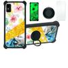 jioeuinly Blu Studio Mini 2023 Case Compatible with Blu Studio Mini 2023 Phone Case Cover [with Tempered Glass Screen Protector][Hard PC + Soft Silicone][Ring Support] [Gold Glitter+Luminous] JSH-SHS view 1