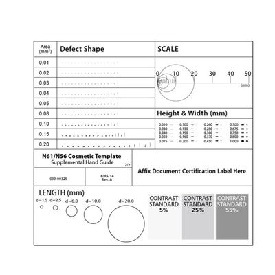 Microscope Kit Dot Ruler Point Line Ruler Area Ruler R Corner Fillet Microscope Lens Adapters