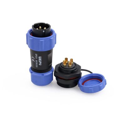 SZRMCC SP21 4Pin Waterproof Connector IP68 Circular Aviation Plug Socket High Voltage Industrial Power Cable Connector for LED Lighting/Marine/Automotive Outdoor Devices