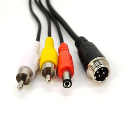 GXMRHWY 10pcs GX12 4 Pin Male Connector Cable to DC RCA CCTV Camera Cable 1M