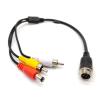 GXMRHWY 10pcs GX12 4 Pin Male Connector Cable to DC RCA CCTV Camera Cable 1M view 2