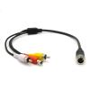 GXMRHWY 10pcs GX12 4 Pin Male Connector Cable to DC RCA CCTV Camera Cable 1M view 4