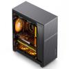 JONSBO D31 MESH Black Micro ATX Computer Case, MATX/ITX Mainboard/Support RTX 4090(335-400mm) GPU 360/280AIO,Power ATX/SFX: 100mm-220mm Multiple Tool-Free Design,Black view 1