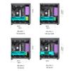 JONSBO D31 MESH Black Micro ATX Computer Case, MATX/ITX Mainboard/Support RTX 4090(335-400mm) GPU 360/280AIO,Power ATX/SFX: 100mm-220mm Multiple Tool-Free Design,Black view 4