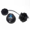 Waterproof USB 3.0 ype B Female Socket Connectors PCB Mount with pin at The end view 3