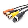 GXMRHWY 10pcs GX12 4 Pin Female Connector Cable to BNC DC Adapter for Automotive Vehicle Back View Camera 1M view 2