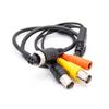 GXMRHWY 10pcs GX12 4 Pin Female Connector Cable to BNC DC Adapter for Automotive Vehicle Back View Camera 1M view 4