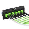 AMPCOM MPO to LC Breakout Cable 50/125m Multimode OM5(8 Fiber, MPO to LC, Type B, LSZH/Riser, UPC, Lime Green) 25m (82ft) view 3