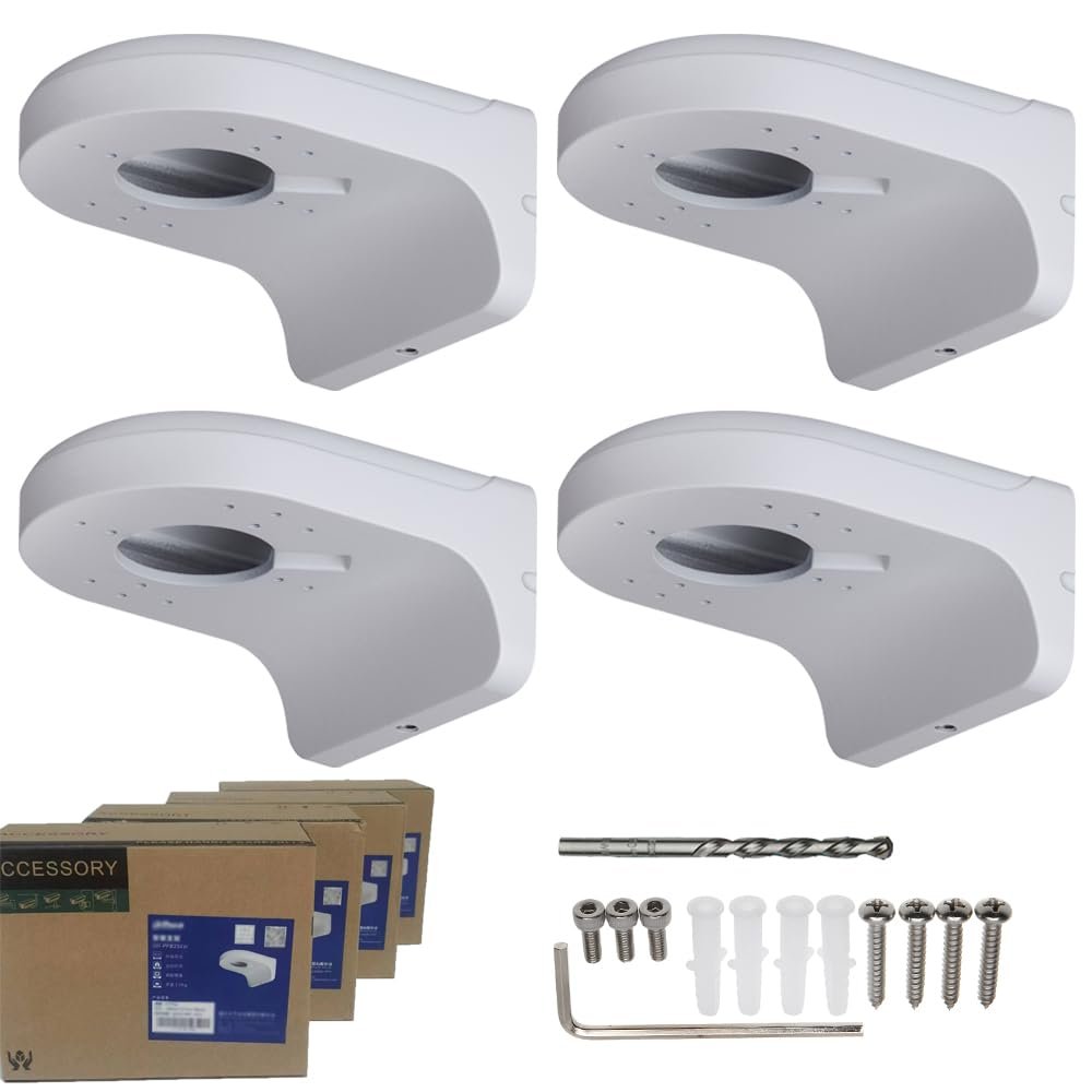 PFB204W Water-Proof Wall Mount Bracket for IP Camera, 4 Pack