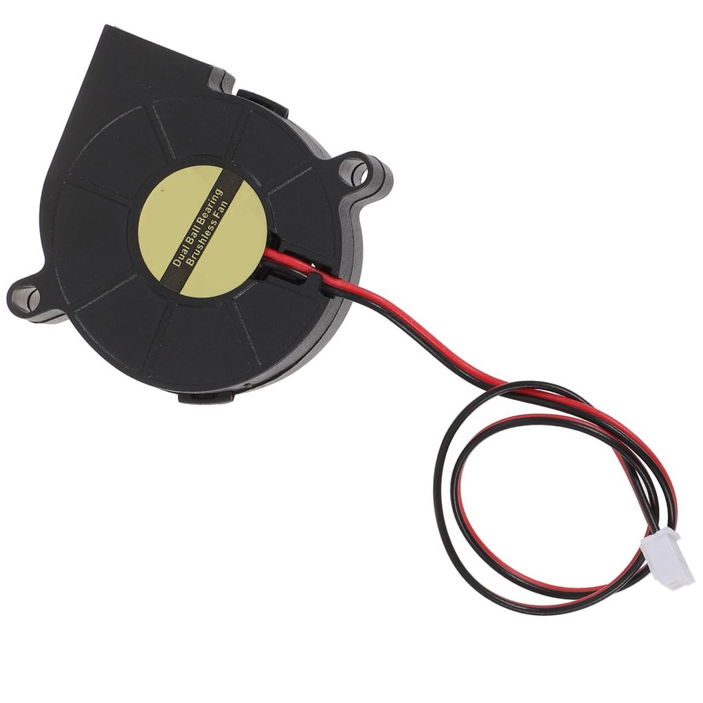 Angoily 12V Dc Cooling Turbo Fan Blower Bearings 50X15Mm Compact Quiet Replacement Fan for Electronics Cooling and Inflatable Airflow