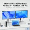 Plugable 16-in-1 Thunderbolt 4 Dock  Dual 4K Monitors for M4/M5 MacBook Air/Pro, 100W Charging, 2X HDMI, 2X DisplayPort, 2.5G Ethernet, 7X USB, MicroSD/SD Card Reader, Windows & USB4 Compatible view 3