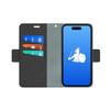 DefenderShield EMF Protection & 5G Anti Radiation iPhone 14 Plus Case - RFID Blocking EMF Shield Detachable Wallet Case with Magnetic Closure (Black) view 1