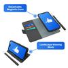 DefenderShield EMF Protection & 5G Anti Radiation iPhone 14 Plus Case - RFID Blocking EMF Shield Detachable Wallet Case with Magnetic Closure (Black) view 3