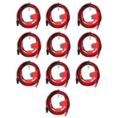 MaximalPower RMC Mobile Power Cable for 2 Way Radio HKN4137A - Compatible with Models XPR 4300 XPR 4350 XPR 4380 and More (10 Pack)