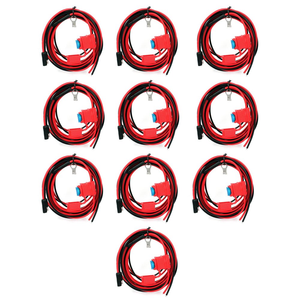 MaximalPower RMC Mobile Power Cable for 2 Way Radio HKN4137A - Compatible with Models XPR 4300 XPR 4350 XPR 4380 and More (10 Pack)