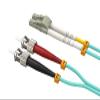 CableLedaer 10m OM3 LC to ST UPC Duplex Corning Fiber Optic Cable Multimode 50/125 LSZH/OFNR Rated for Fast Ethernet, Fiber Channel, Data Center & ATM, Aqua view 2
