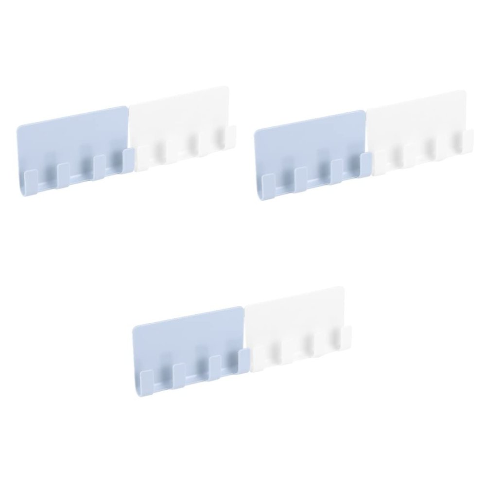 Zerodeko 6pcs Adhesive Wall Mounted Phone Tablet Holder Creative Charging Rack for Mobile Devices Convenient Storage for Bedroom Living Room Kitchen and Office Use