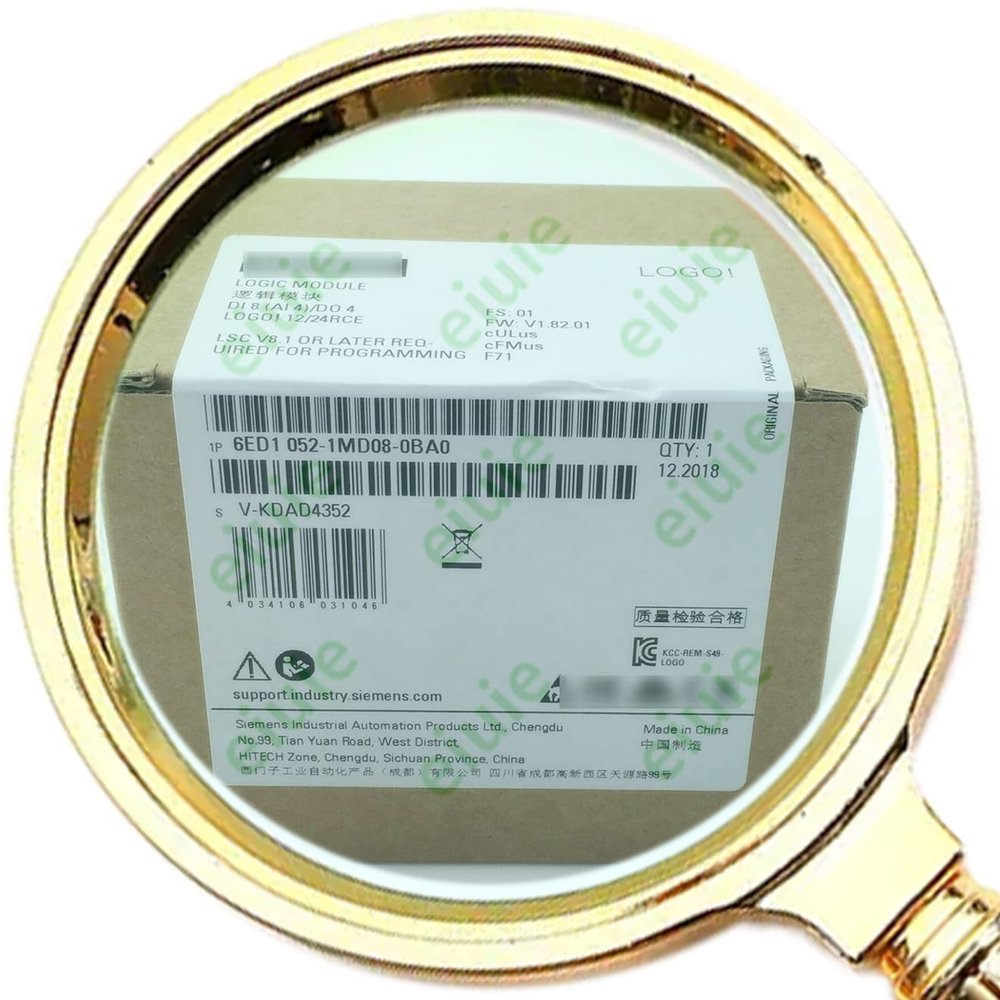 Logo! 12/24RCE Logic Module 6ED1052-1MD08-0BA0 8 DI (4AI)/4DO 6ED1 052-1MD08-0BA0