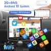 [2G+64G] 10 inch Android 13 Single Din Touch Screen Car Stereo Rotatable Carplay Radio with Wired/Wireless Carplay & Android Auto, Hi-Fi/Bluetooth/SWC/GPS+AHD Backup Camera view 2