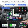 [2G+64G] 10 inch Android 13 Single Din Touch Screen Car Stereo Rotatable Carplay Radio with Wired/Wireless Carplay & Android Auto, Hi-Fi/Bluetooth/SWC/GPS+AHD Backup Camera view 3